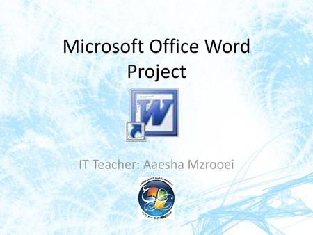 Microsoft Office Word Project