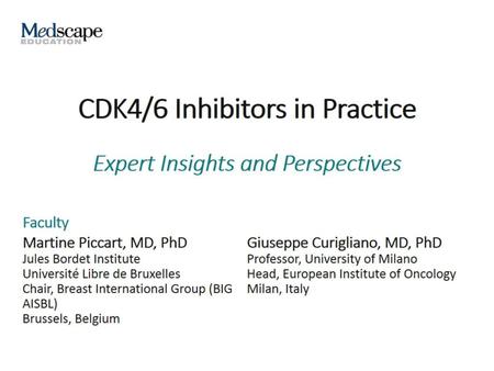 CDK4/6 Inhibitors in Practice