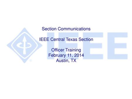 Section Communications