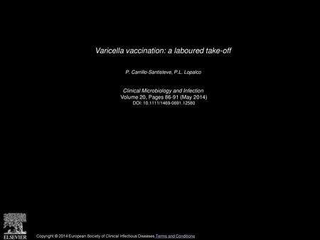 Varicella vaccination: a laboured take-off