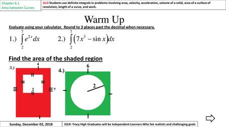 Find the area of the shaded region