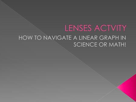 HOW TO NAVIGATE A LINEAR GRAPH IN SCIENCE OR MATH!