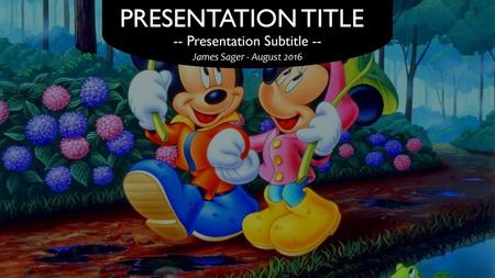 -- Presentation Subtitle --