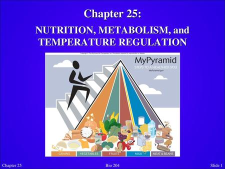 NUTRITION, METABOLISM, and TEMPERATURE REGULATION