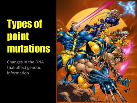 Types of point mutations