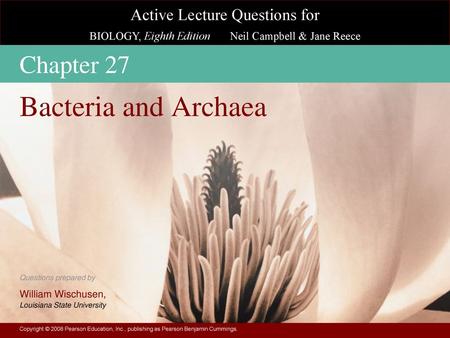 Bacteria and Archaea Chapter 27