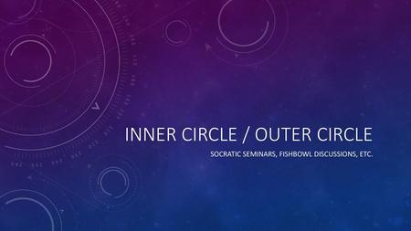 Inner circle / outer circle