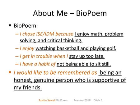 Austin Sewell BioPoem January 2018 Slide 1