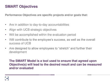 SMART Objectives Are in addition to day-to-day accountabilities