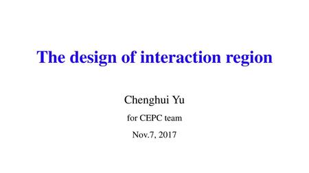 The design of interaction region