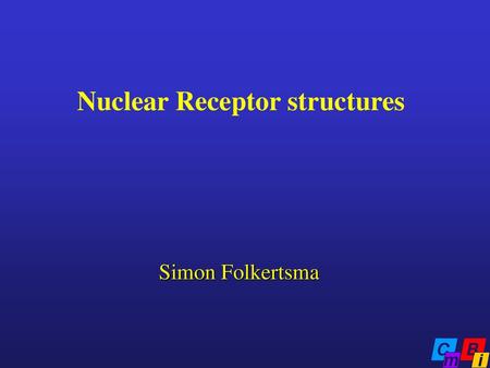 Nuclear Receptor structures