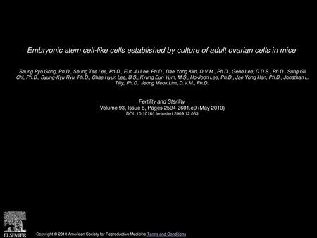 Seung Pyo Gong, Ph. D. , Seung Tae Lee, Ph. D. , Eun Ju Lee, Ph. D