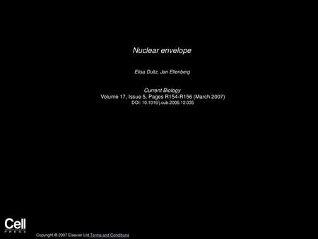 Nuclear envelope Current Biology