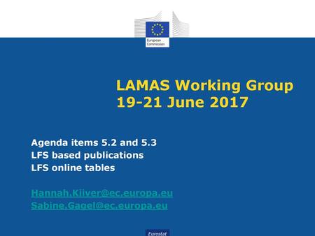 LAMAS Working Group June 2017