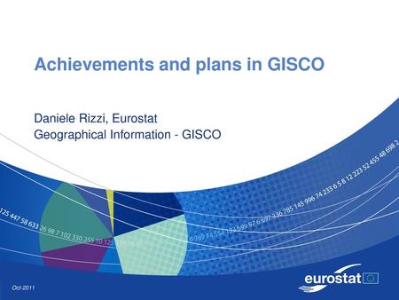 Achievements and plans in GISCO