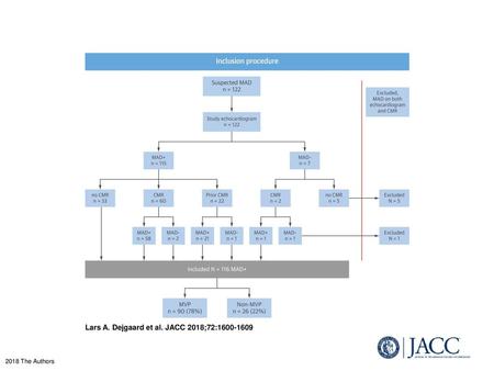 Lars A. Dejgaard et al. JACC 2018;72: