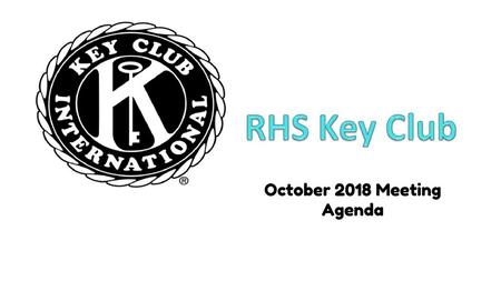 October 2018 Meeting Agenda