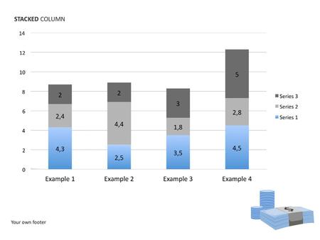 STACKED COLUMN To edit data in charts: