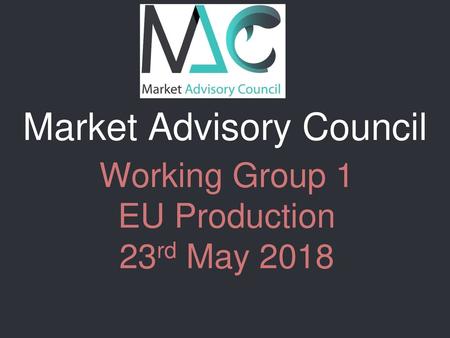 Market Advisory Council