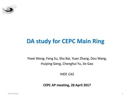 DA study for CEPC Main Ring