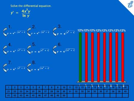 Solve the differential equation. {image}