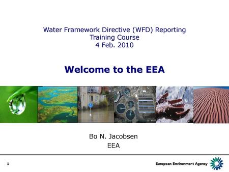 Water Framework Directive (WFD) Reporting Training Course 4 Feb