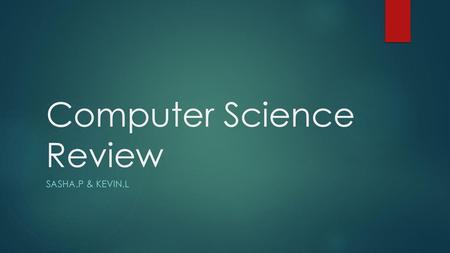 Computer Science Review