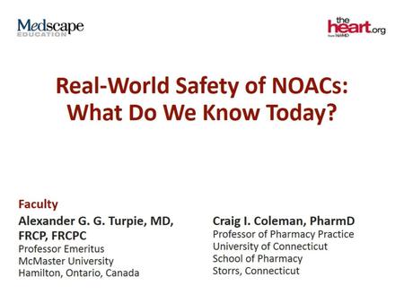 Real-World Safety of NOACs: What Do We Know Today?