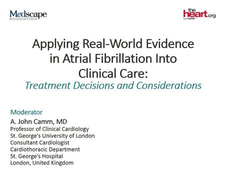 Applying Real-World Evidence in Atrial Fibrillation Into Clinical Care: