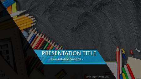 - Presentation Subtitle -