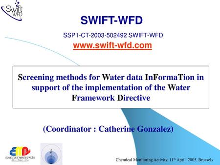 SWIFT-WFD SSP1-CT SWIFT-WFD