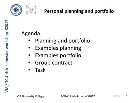 Personal planning and portfolio