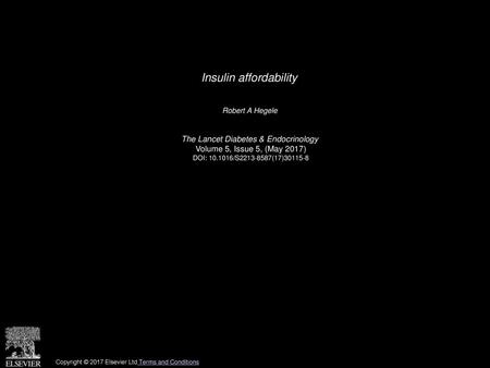 Insulin affordability