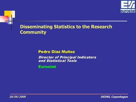 Disseminating Statistics to the Research Community