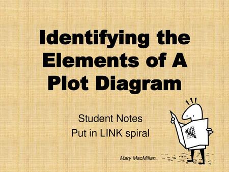 Identifying the Elements of A Plot Diagram