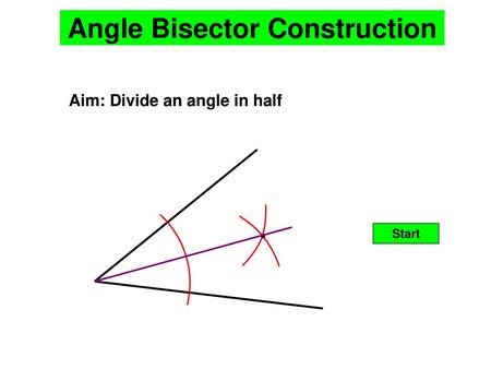 Angle Bisector Construction