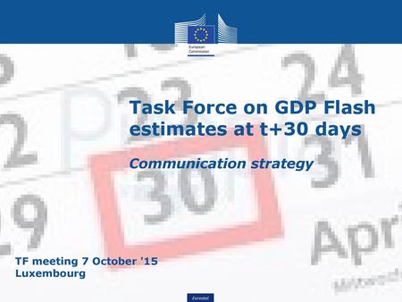 TF meeting 7 October '15 Luxembourg