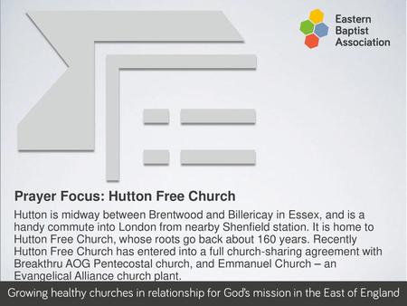 Prayer Focus: Hutton Free Church