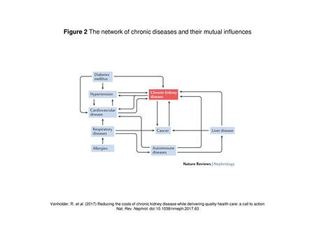 Figure 2 The network of chronic diseases and their mutual influences