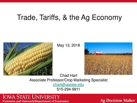 Trade, Tariffs, & the Ag Economy