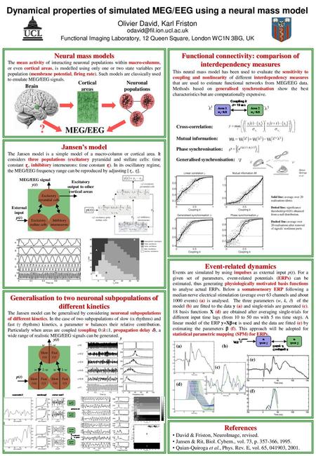 ? Dynamical properties of simulated MEG/EEG using a neural mass model