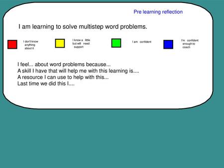 I am learning to solve multistep word problems.