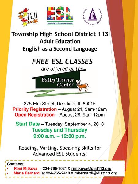 Township High School District 113 English as a Second Language