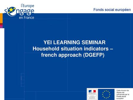 Household situation indicators – french approach (DGEFP)