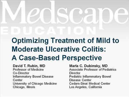 Patient Case: KC. Optimizing Treatment of Mild to Moderate Ulcerative Colitis: A Case-Based Perspective.