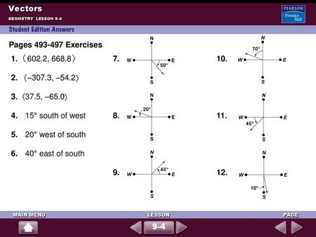 Vectors Pages Exercises , –307.3, –54.2