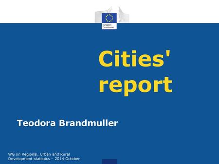 Cities' report Teodora Brandmuller