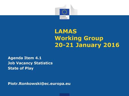 LAMAS Working Group January 2016