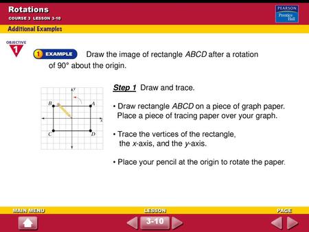 • Draw rectangle ABCD on a piece of graph paper.