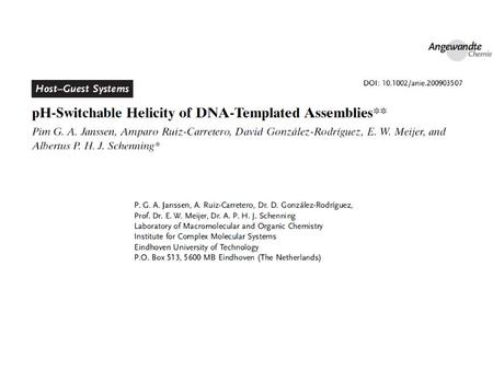 The host template and the guest molecule which form the helix